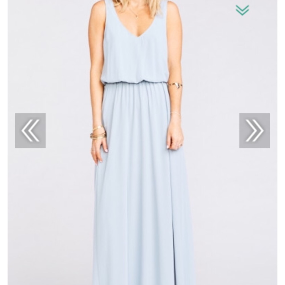 Show Me Your Mumu Kendall Maxi in Steel Blue